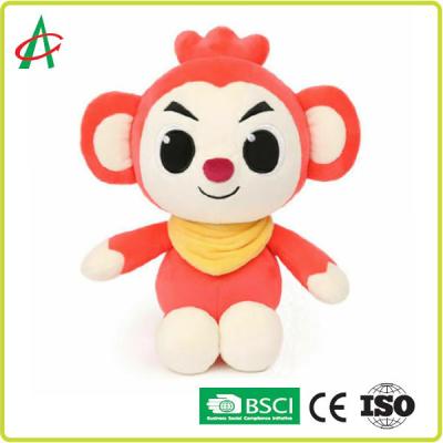 China OEM 8'' Baby Animal Plush Toys , Monkey Plush Doll BSCI certificate for sale