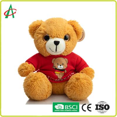China luxuoso Teddy Bear da camisa de 28cm T para brinquedos do bebê do presente de época natalícia à venda