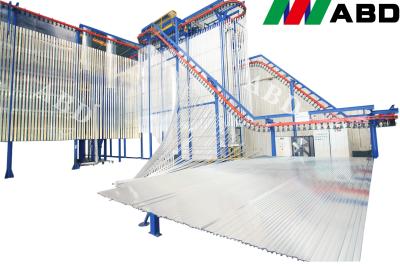 China MDF Full Automatic Powder Coating Plant Natural Gas Heating Powder Painting Line for sale