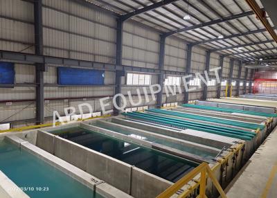 China Aluminum Profiles Horizontal Anodizing Production Line With 300 Ton / Month for sale