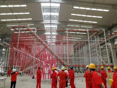 China Galvanized Sheet Vertical Powder Coating Line Large Capacity Metal Powder Coating Line for sale