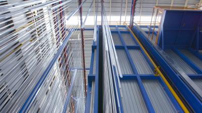 China High Efficiency Vertical Powder Coating Line Digital Control for sale