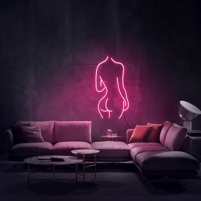 China Free Rebow Worldwide Width Garden DropShipping 30CM Nude Girl Neon Light Custom Neon Sign For Home Bar Bedroom for sale