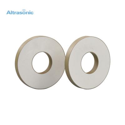 China Yellow Piezoelectric Ceramic Ring Shape Used For Ultrasonic Welding Converter for sale