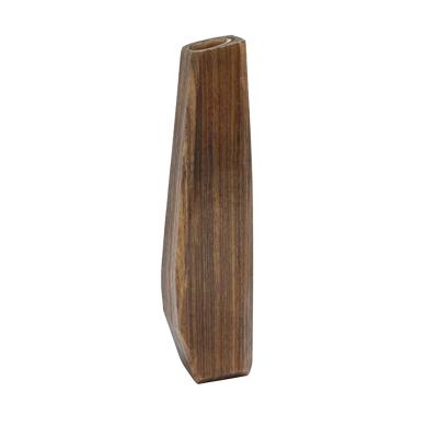 China 2021 New Product Minimalist Hot Most Popular Top Selects Modern Irregular Shape Handmade Chinese Supplier Wooden Vase for sale