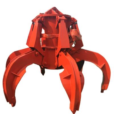 China ODM Excavator Grab Bucket 5 Tonne Electro Hydraulic Rotating Crane Grab Bucket for sale