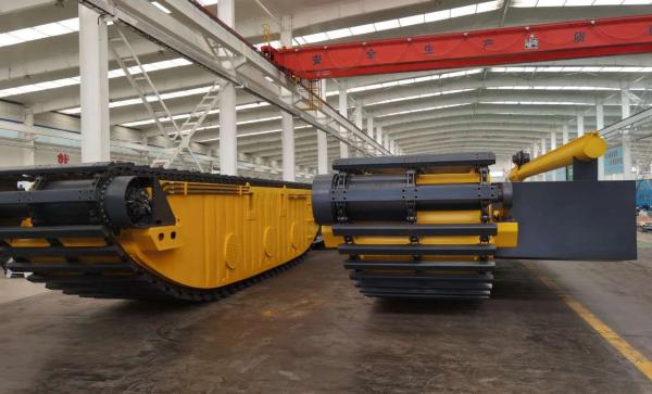 Quality Customized Floating Amphibious Excavator Pontoon Q355B Q690 Q345BUndercarriage for sale