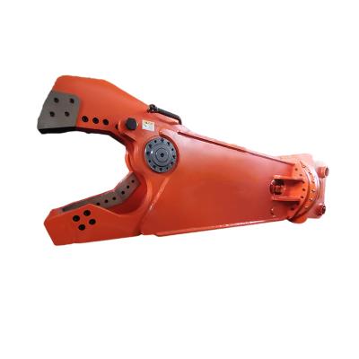 China Metal steel waste building Scrap Steel shearing machine Hydraulic Rotating Olecranon Shear For Excavator for sale