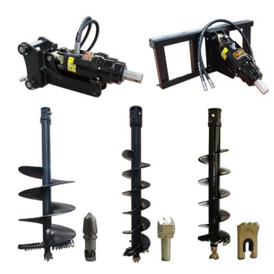China Hydraulic Ground Earth Auger Drill For Excavator Skid Steer Backhoe Loader Crane for sale