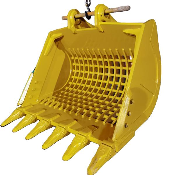 Quality Wear Resistant Excavator Attachments Tilt Mn Q355 Q345b Excavator Root Rake for sale