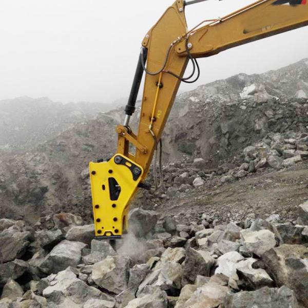 Quality Mining Excavator Attachments Hydraulic Rock Breaker Stone Concrete Demolition for sale