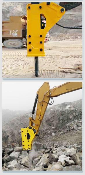 Quality Mining Excavator Attachments Hydraulic Rock Breaker Stone Concrete Demolition for sale