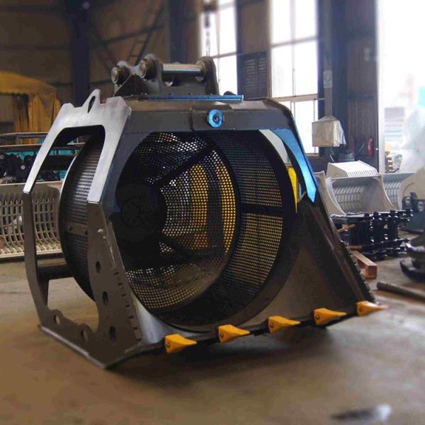 Quality Customizable Rotary Screen Bucket Construction Hydraulic Excavator Sieve Bucket for sale