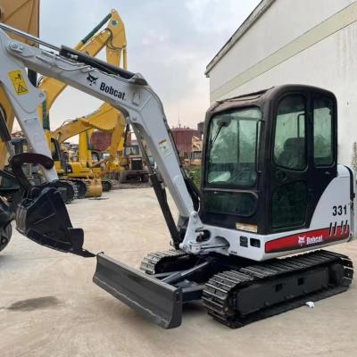 Chine Excavateur d'occasion de 3 tonnes Bobcat 331 Mini-excavateur d'occasion à vendre