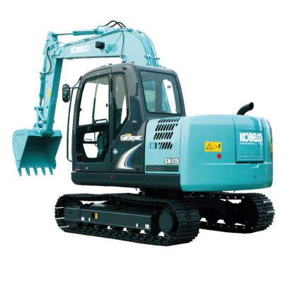 China Sk60 Sk75 Used Small Excavator 6.85 Ton Second Hand Mini Digger for sale
