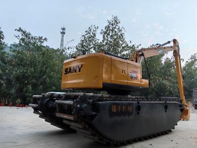 China Pontoón de excavación anfibio de pantano Q355b personalizado para Sy135 en venta