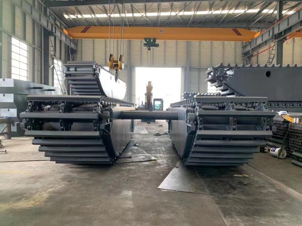 Quality Customized Pontoon Q335B Q355B Excavator Pontoon Floating Swamp Amphibious for sale