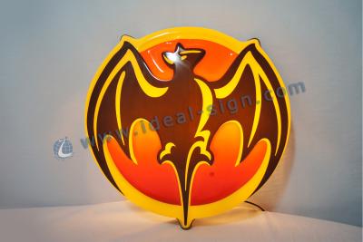 China Bacardi Vacuum Formed Light Box Exterior Wall Mounted Sign for sale