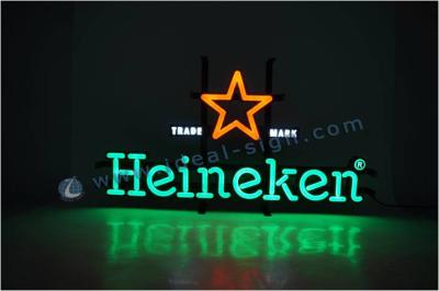 中国 棒卸売のディストリビューターのための Heineken ビール柔らかい LED ネオン サイン 販売のため