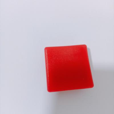 China Plastic Molding  Profile End Plugs Square Tubing Caps 3mm Thickness For Steel Tube for sale
