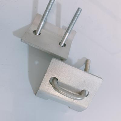 China OEM Fixed Silver Galvanized Hose Clamps U Bolt Conduit Clamp ISO9001 for sale