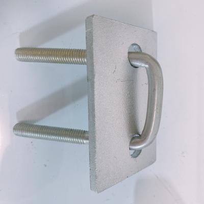 China 2.83IN 316 Stainless Steel Hanger Beam Clamp Threaded Rod Pipe Clamps For Building for sale