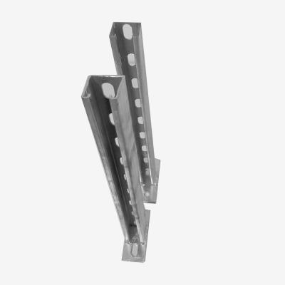 China ASME Variable Height Steel Plate Bracket PV Wall Mount Corner Brace Construction for sale