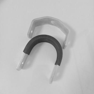 China Polishing beam clamps Rubber Plastic Steel Conduit Clips EPDM Cable Pipe Clamps for sale