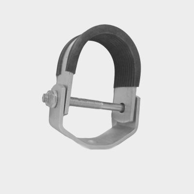 China 2.0mm Single Clip Carbon Steel Pipe Clamp M7 M10 Hose Clamp Zinc Plated for sale