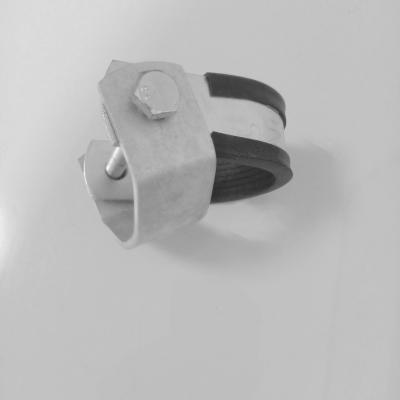 중국 도금된 TPE 고온 침지 직류 전기로 자극된 관로 안장 지주 파이프 클램프 HDG 1.5 밀리미터 아연 판매용