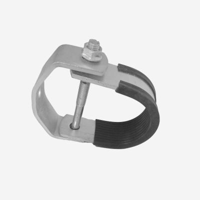 China Hot Dip ODM Galvanized Metal Conduit Clamps Strut Cushion Pipe Fitting for Building for sale