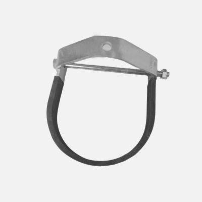 China 1Inch 304 Stainless Steel Tube Clamp TPE Insulated Strut Pipe Clamps ODM 120*30*50mm for sale
