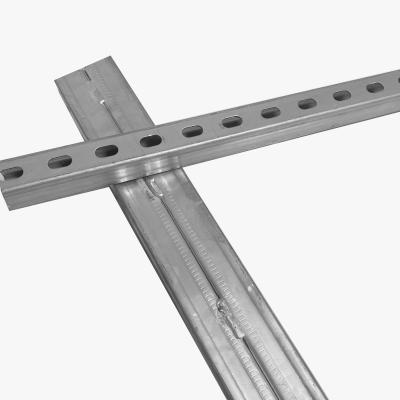 China 41×41mm Standard C Channel Steel Hot Dip Galvanized Strut Channel Slotted for sale