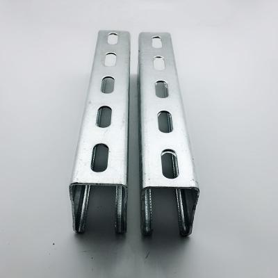 China 41mm 304 Slotted Galvanized Metal Strut Channel ASTM Stainless Steel C Shaped Channel for sale