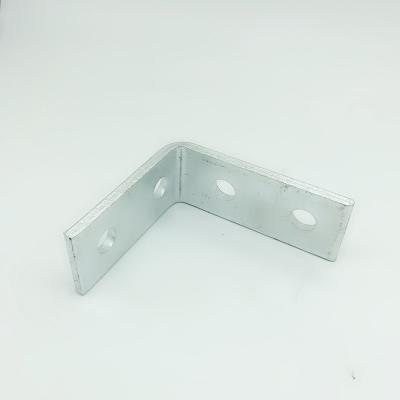 China L Shaped Brackets Metal Angle Connector Bracket Hanger Slotted Steel Structure for sale