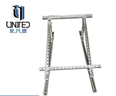China Hot Dip Galvanized Strut Channel Photovoltaic Bracket With Bolting Mounting Type for sale