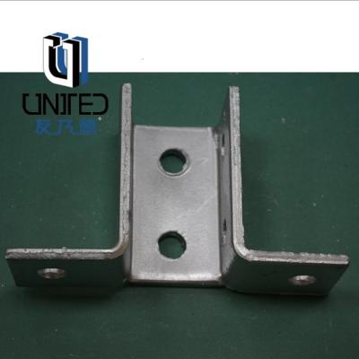 China Silver Finish Strut Channel Accessories With Solar System Installation Base Fittings for sale
