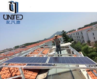 China Aluminum Flat Roof PV Mounting Systems Wind Load Capacity Up To 60m/S à venda