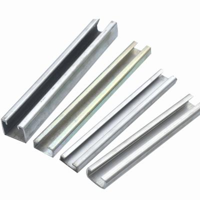 China Metal Framing 41mm Galvanized Metal Strut Channel For Electrical Mechanical Support Systems for sale