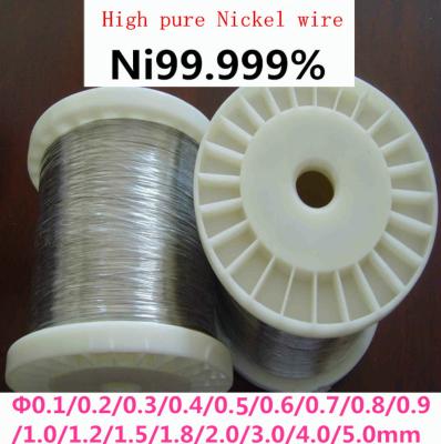 China 99.6% Pure Nickel Wire Ni200 Ni201 0.25mm Nickel Mig Wire for sale
