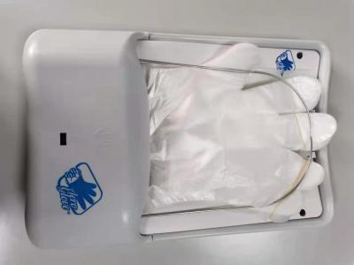China 12W ningún soporte plástico biodegradable de la pared del dispensador del guante del tacto PE en venta