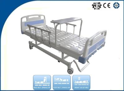 China Manual ICU Hospital Bed with Diner Table Handicapped Luxurious Critical Care Beds for sale