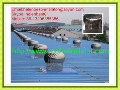 China 500mm wind driven roof turbo ventilator for warehouse stainless steel for sale