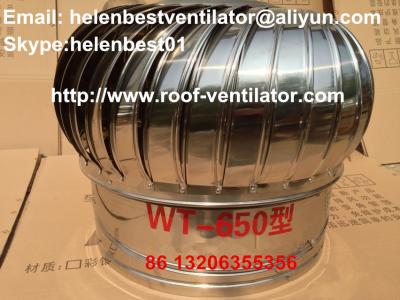 China 650mm roof wind turbine ventilator stainless steel 304 for sale