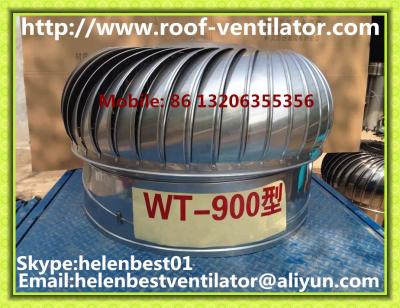 China 900mm roof turbo ventilator for warehouse stainless steel for sale