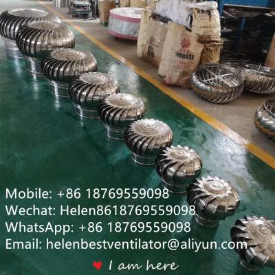 China Produce LC-BEST 75mm to  LC-BEST 1500mm stainless steel No power roof turbine ventilation for factory, accept customzied for sale
