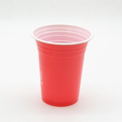 China 360ml 12 Oz Disposable Plastic Cups Colorful Same Cup Beer Pong Wedding Party for sale