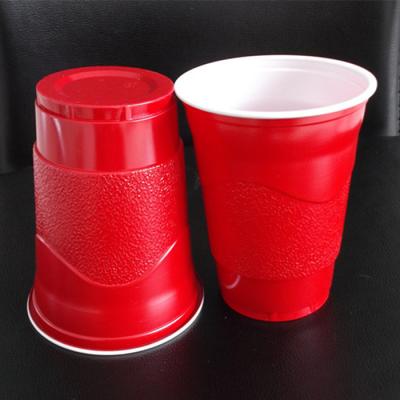 China 500ml PS Disposable Shot Glasses Colored Plastic Cups Beer Pong Party for sale