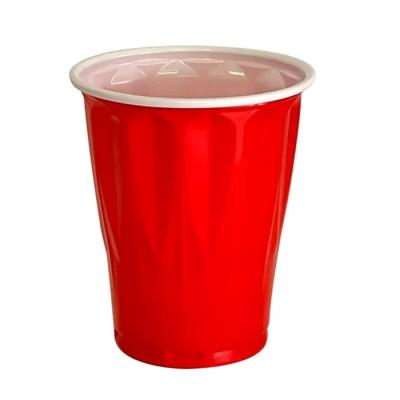 China 18 OZ PS Disposable Plastic Cups Red Ping Pong Cups Wedding for sale