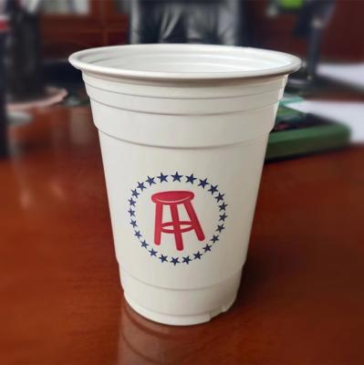 China 16OZ PP Disposable Plastic Coffee Cups Custom Plastic Cups For Beer Hot Drinks for sale